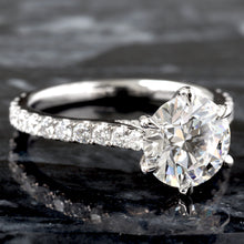 Load image into Gallery viewer, 3.49CTW Six Prong Round Brilliant Cut Solitaire
