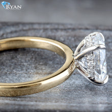 Load image into Gallery viewer, 2.13ctw Oval Solitaire with Hidden Halo Ring
