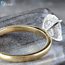 Load image into Gallery viewer, 2.13ctw Oval Solitaire with Hidden Halo Ring
