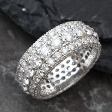 Load image into Gallery viewer, 6.43ctw Full Diamond Pave Eternity Band
