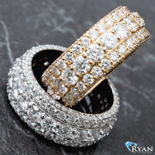 Load image into Gallery viewer, 6.43ctw Full Diamond Pave Eternity Band
