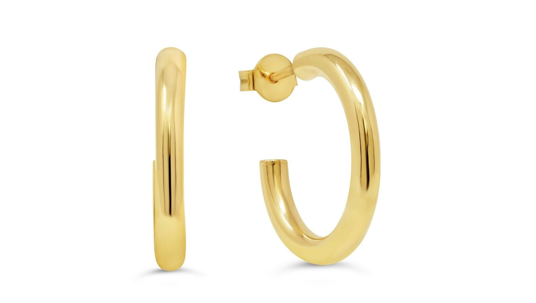 Round Tube Hoops on Studs