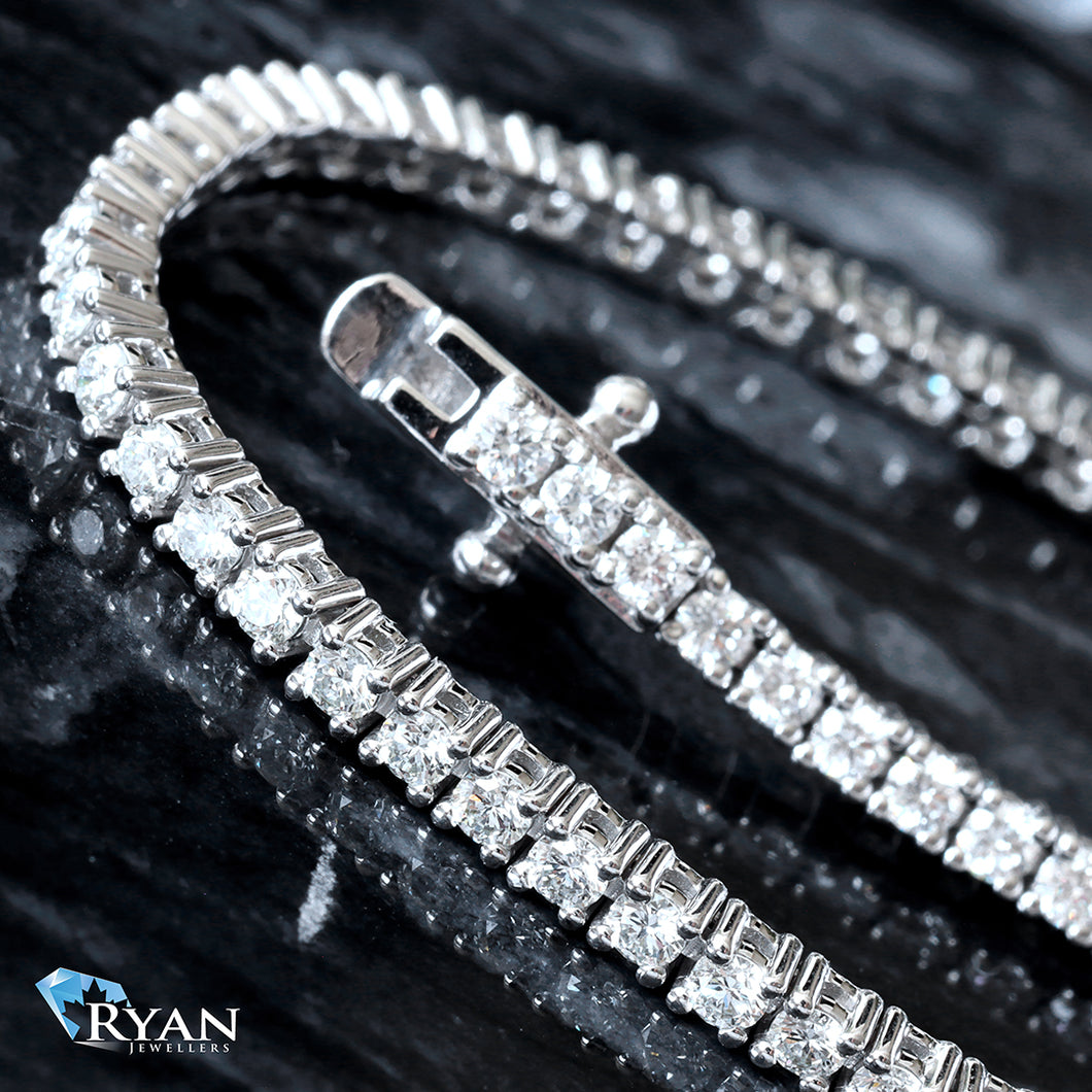 2.00CTW Four Prong Round Cut Diamond Tennis Bracelet