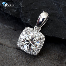 Load image into Gallery viewer, 0.60ctw Round Solitaire with Cushion Diamond Halo
