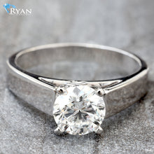 Load image into Gallery viewer, 1.09ctw Round Solitaire with Wide Up-Swept Shoulders
