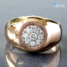 Load image into Gallery viewer, RING GY 10K 0.50CTW ROUND FLOWER CLUSTER HP ROUNDED SHOULDERS MENS RING

