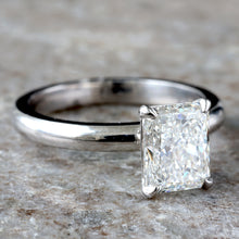 Load image into Gallery viewer, 2.01ctw Natural Diamond Radiant Cut With High Polish Shoulders
