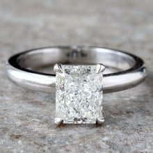 Load image into Gallery viewer, 2.01ctw Natural Diamond Radiant Cut With High Polish Shoulders
