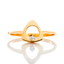 Load image into Gallery viewer, RING GY 14K 0.015CT OUIJA BOARD DISK WITH DIAMOND ACCENT
