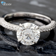 Load image into Gallery viewer, 2.62ctw Brilliant Cut Diamond Three Sided Shoulders
