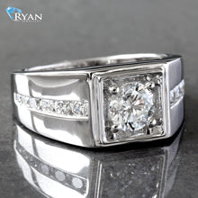 Load image into Gallery viewer, 1.50CTW LAB Grown Brilliant Cut Solitaire With Channel Set Shoulders
