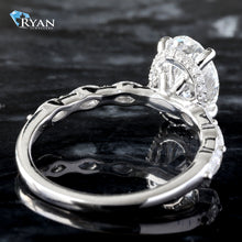 Load image into Gallery viewer, 2.46ctw Oval Solitaire with Marquise Cut Shoulders
