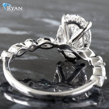 Load image into Gallery viewer, 2.19ctw Oval Solitaire Round &amp; Marquise Shoulders
