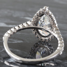 Load image into Gallery viewer, 2.54ctw Pear Cut Solitaire with Diamond Halo

