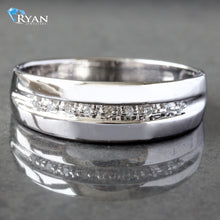 Load image into Gallery viewer, Nine Prong Channel Set Diamond Band
