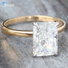 Load image into Gallery viewer, 2.14ctw Radiant Solitaire with Hidden Halo
