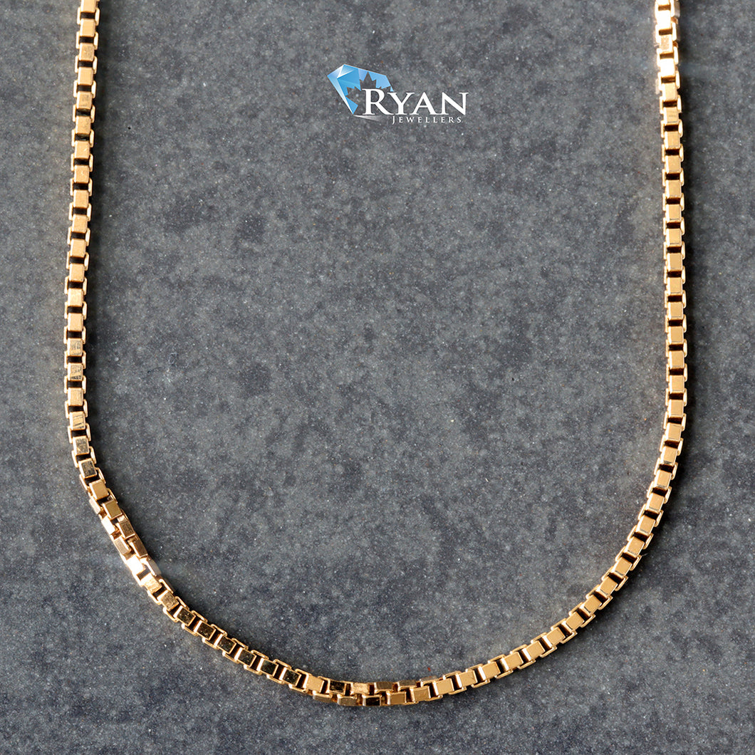CHAIN GY 10K 24 INCH BOX 1.00MM