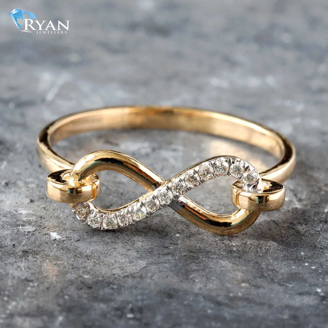 0.07ctw Diamond Infinity Band