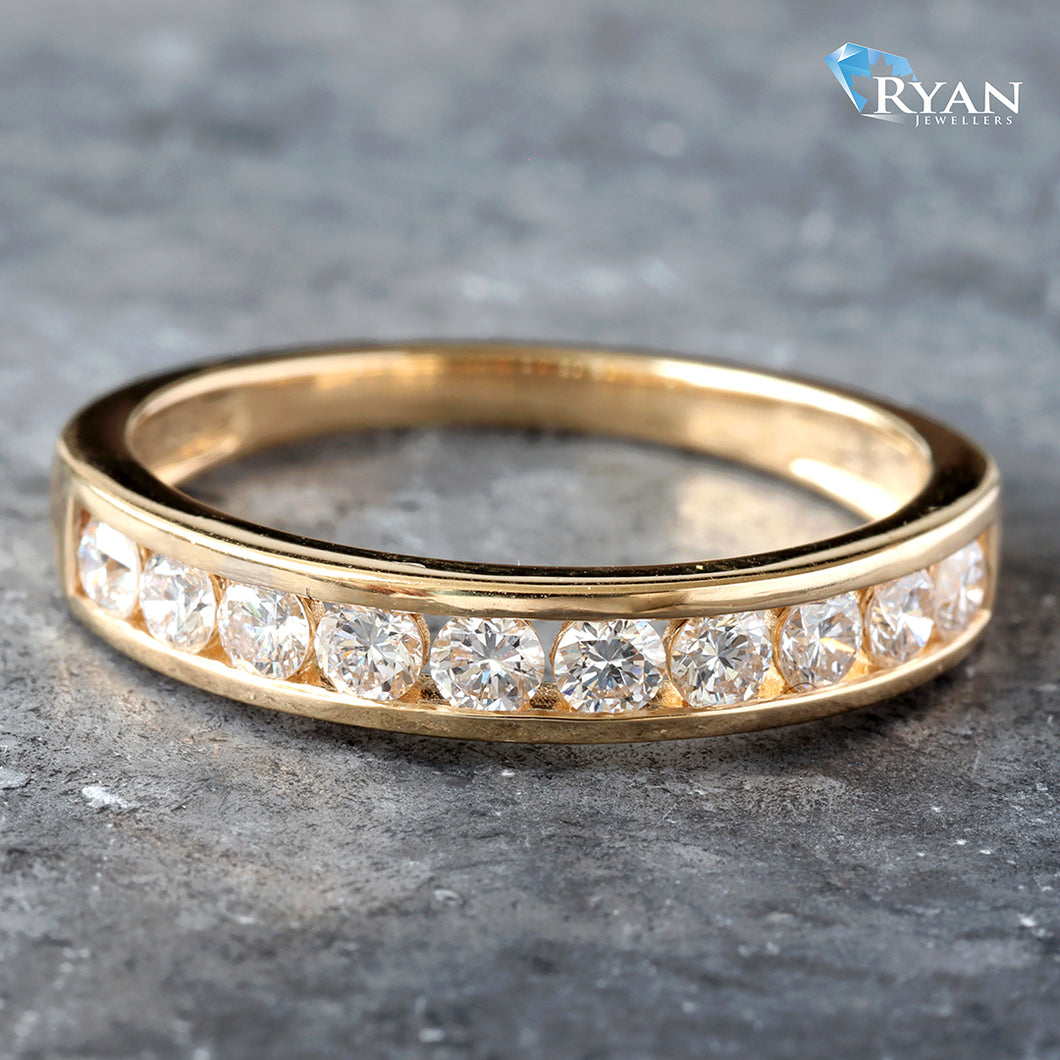 0.51CTW Channel Set Diamond Band
