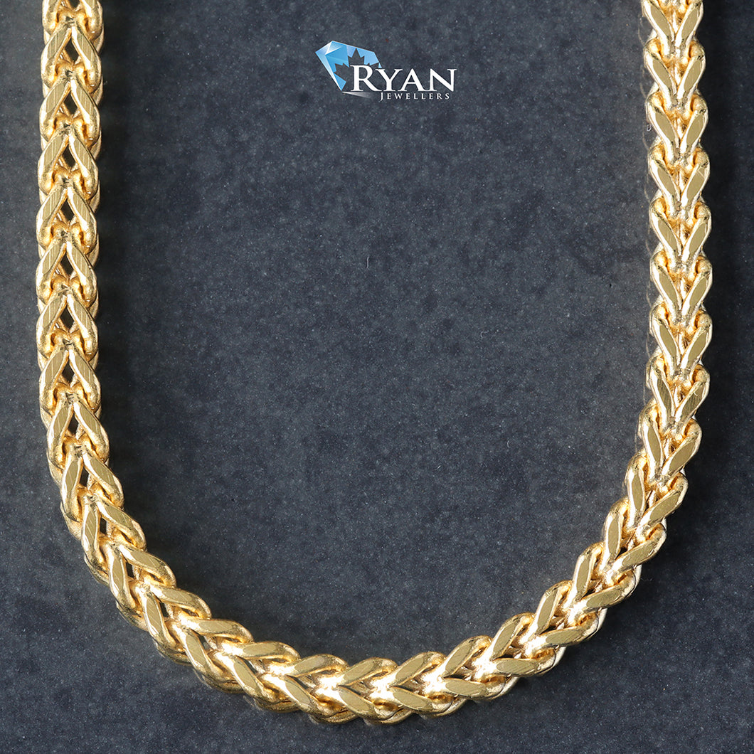 CHAIN GY 10K 24 INCHES SQUARE FRANCO 3.45MM