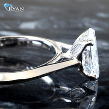 Load image into Gallery viewer, 2.00ctw Oval Solitaire with Floral Basket and Cathedral High Polished Shoulders
