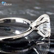 Load image into Gallery viewer, 2.02ct Round Solitaire with High Polished Shoulders Ring

