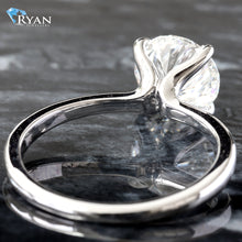 Load image into Gallery viewer, 2.02ct Round Solitaire with High Polished Shoulders Ring
