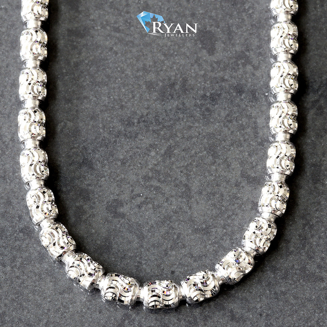 CHAIN GW 10K 24 INCH DIAMOND CUT BARREL MOON 3.95MM