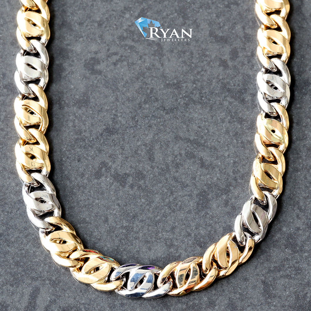 CHAIN GYW 10K 22 INCH HIGH POLISHED FLAT GUCCI PUFF HOLLOW 5.15MM