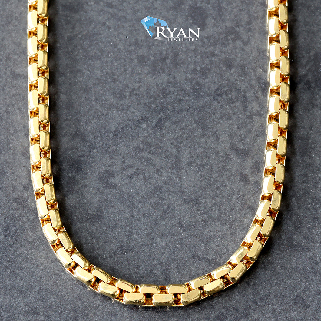 CHAIN GY 10K 22 INCHES 3.55MM DAVID YURMAN BOX LINKS