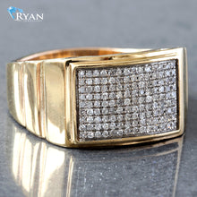 Load image into Gallery viewer, 0.30CTW Natural Diamond Domed Table Top Pave Ring
