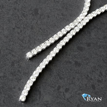 Load image into Gallery viewer, LAB CHAIN GW 14K 16 INCH 25.50CTW FANCY Y TENNIS CHAIN
