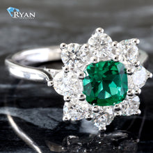Load image into Gallery viewer, 1.75ctw Emerald &amp; Diamond Ring
