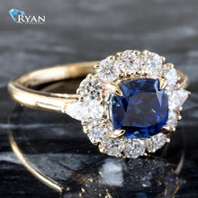Load image into Gallery viewer, 1.70ctw Sapphire &amp; Diamond Ring
