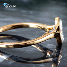 Load image into Gallery viewer, 1.02CTW LAB Oval Bezel Set High Polish Ring
