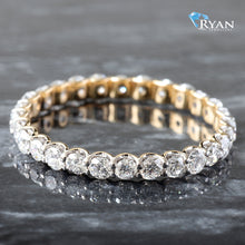 Load image into Gallery viewer, 1.00CTW LAB U- Prong Set Eternity Band
