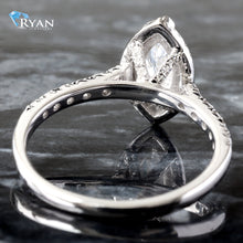 Load image into Gallery viewer, 1.35CTW LAB Marquise Center With Cathedral Pave Shoulders &amp; Halo
