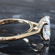 Load image into Gallery viewer, 2.00ctw Oval Solitaire with Floral Basket and Cathedral High Polished Shoulders
