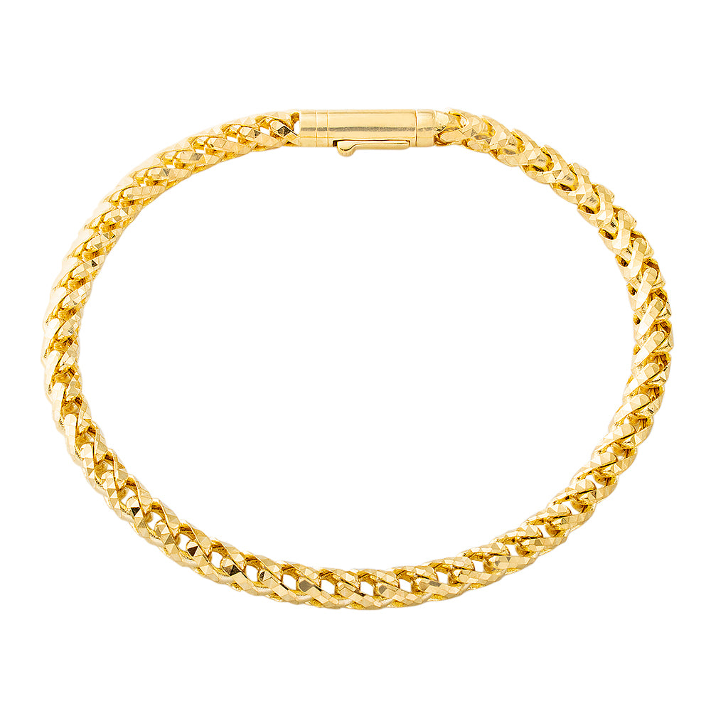 Rounded Prism Cut Millennium Franco Bracelet