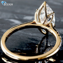 Load image into Gallery viewer, 2.23ctw Marquise Solitaire with Pave Upswept Shoulders Ring
