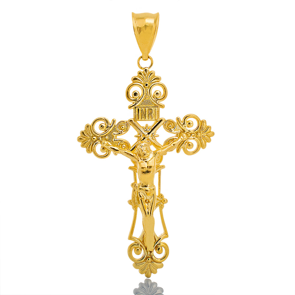 Crucifix on Filargree Cross INRI