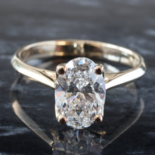 Load image into Gallery viewer, 2.00ctw Oval Solitaire with Floral Basket and Cathedral High Polished Shoulders
