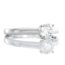 Load image into Gallery viewer, 0.50ct Round Solitaire Upswept High Polished Shoulders
