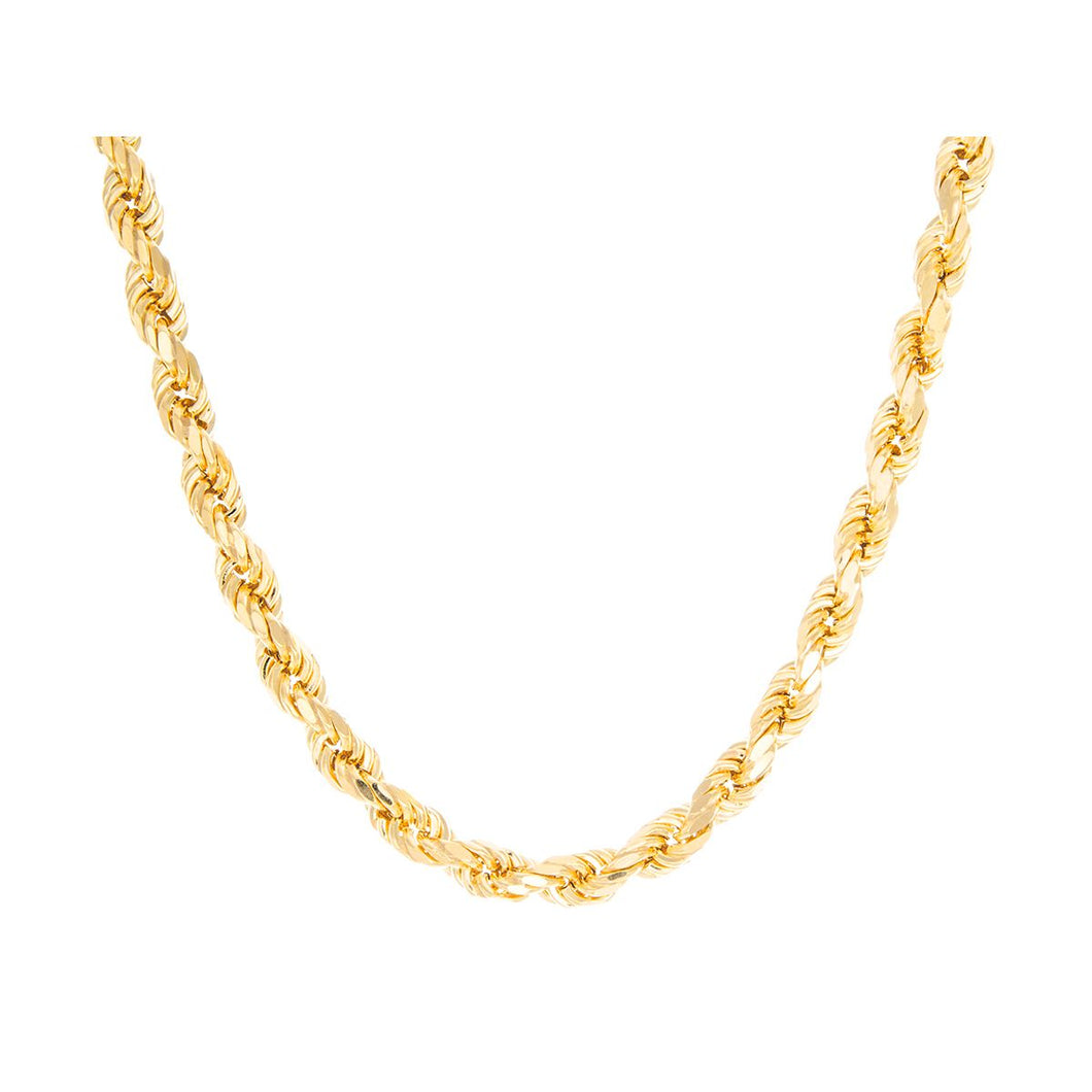 3.90mm Hollow Rope Chain 14k