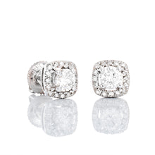 Load image into Gallery viewer, 0.50ctw Diamond Solitaire Cushion Halo
