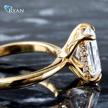 Load image into Gallery viewer, 2.64ctw Radiant Solitaire with Hidden Halo Ring

