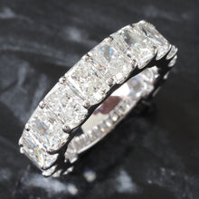 Load image into Gallery viewer, 5.12ctw Radiant Cut 3/4 Eternity Band

