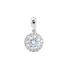 Load image into Gallery viewer, 0.60ctw Round Solitaire with Round Diamond Halo
