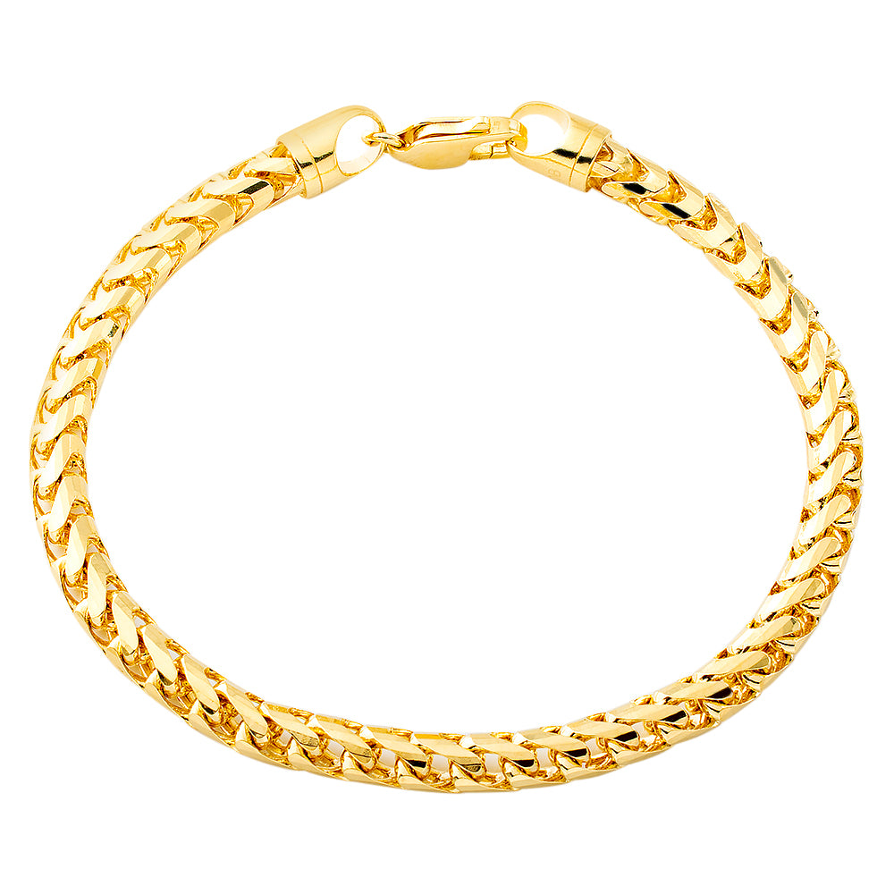 Solid Rounded Franco Link Bracelet