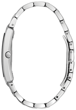 Load image into Gallery viewer, WATCH BULOVA SQUARE STEEL BEZEL WITH BLUE FACE
